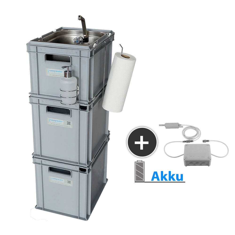 Akku Betrieb, mobile Wasserversorgung